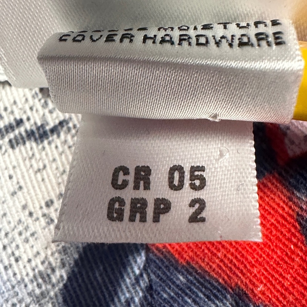 St. John Sport Marie Gray Pants Womens 2 Red Blue Bandana Paisley Vintage Y2K - Picture 5 of 13
